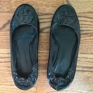Tory Burch Flats - Black Patent Leather - size 7